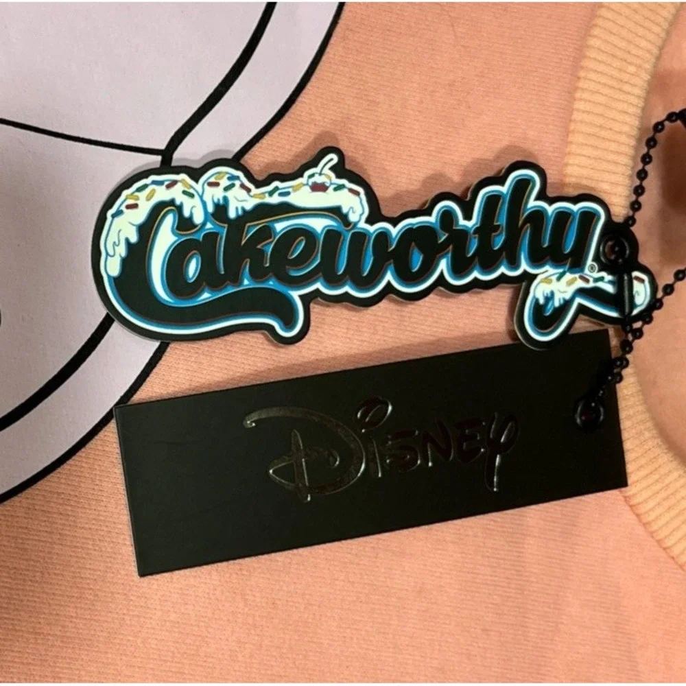 NWT Disney Little Mermaid Cakeworthy Womens Ariel‎ Pink Sweatshirt Large